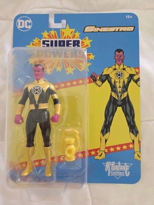 MCFARLANE SUPER POWERS SINESTRO YELLOW DC Universe 4'' 5'' NEW