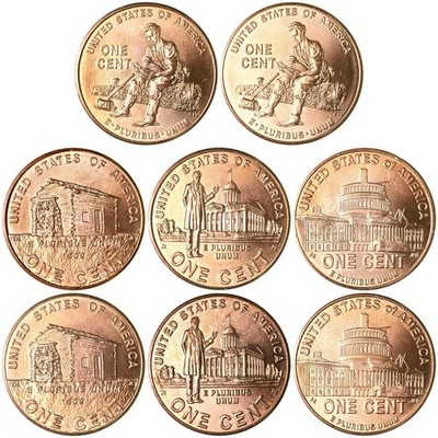 2009 P D Lincoln Bicentennial Cent Brilliant Uncirculated 8 Coin Year Set