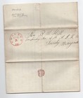 1845 Chicago, IL stampless PIONEER MINISTER LETTER from Rock Island, Travels Etc — photo 1