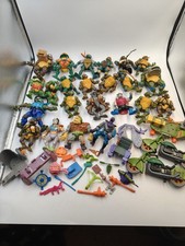 Vintage Teenage Mutant Ninja Turtles Action Figure Bundle 80's 90's Toys x23