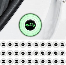 30PC Door Shock Absorbing Gasket, Door Protector Stickers, Color: Luminous Car