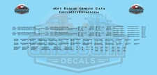 40ft Boxcar Generic Data HO 1:87 Scale Decal Set