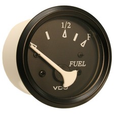 VDO Allentare Black Fuel Level Gauge - Use w/Marine 240-33 Ohm Fuel Senders - 12