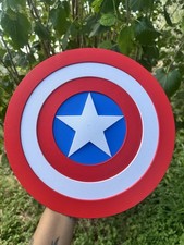 13" Captain America Shield 3D Printed Prop Replica - Marvel Avengers Cosplay
