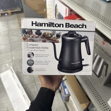 Hamilton Beach Compact 20 oz. / 0.6 Liter Gooseneck Electric Kettle New Sealed