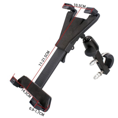 1* Fahrradständer Halterung für 7-10 Zoll Tablet Navigation Halter Zubehör - Afbeelding 8 van 8