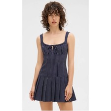 BDG- Urban Outfitters, NEW, Pinstripe Pinafore Minidress, Med