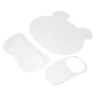 3pcs Ergonomic Mouse Pad with Mouse Cover and Wrist Reset Soft Tabletop Cushion