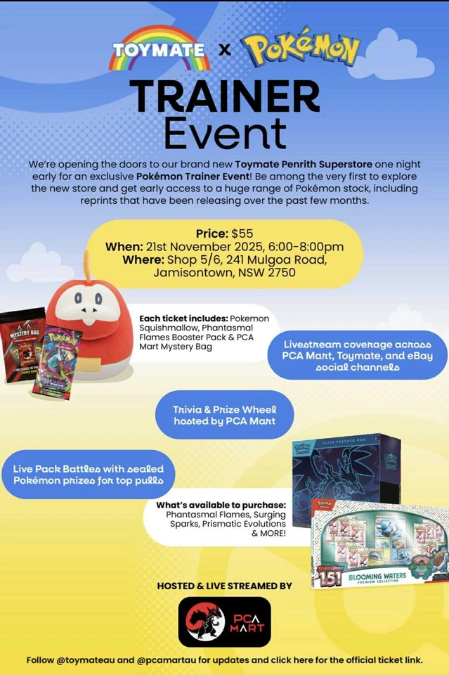 Toymate Pokemon Trainers Event Special