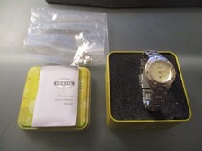 Fossil Blue AM-3304 Women's Watch Analog Dial Silver Tone Case 100M/330FT WR