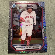 2026 Bowman Chrome 1st Bowman Hector Ramos #BCP-128 Reptilian Refractor Red Sox