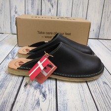 Duckfeet Blavand Premium Danish Black Leather Slip On Clogs Mules UK 11