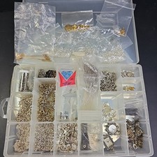 Jewelry Repair Kit Pieces Mostly Ferrous Metals Some Silver