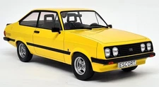 MCG 1/18 - Ford Escort Mk2 RS2000 1976 Yellow Diecast Scale Model Car