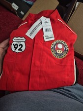 Mario Kart Red Canvas Racing Jacket - Adults xs- Target Exclusive NEW