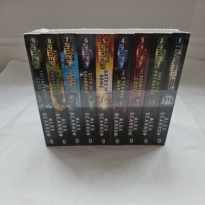 Time Riders Collection Alex Scarrow 9 Books Set Gates of Rome, Ti | Alex Scarrow