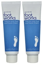 2 Foot Works Healthy Arthritis Achy Foot & Muscle Creams