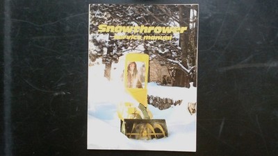 Snowthrower Service Manual All Canada 3000 Series Illustrated 1980s