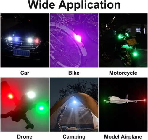 RGB LED Strobe Light Wireless Remote Control For Car Bike Motorcycle Flash Lamps - Picture 18 of 21