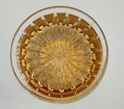 Jarrón oscilante de vidrio de carnaval ondulado caléndula imperial vintage base de 3" - Imagen 6 de 6