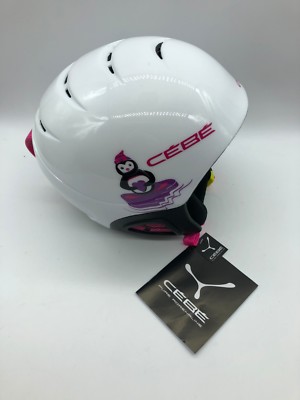 Cébé Skihelm Snowboardhelm Pluma Junior Basics White Penguin Gr 49-53cm HE2155