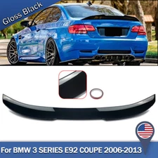 PSM Style HighKick Rear Trunk Spoiler For BMW E92 Coupe 328i 335i M3 Gloss Black