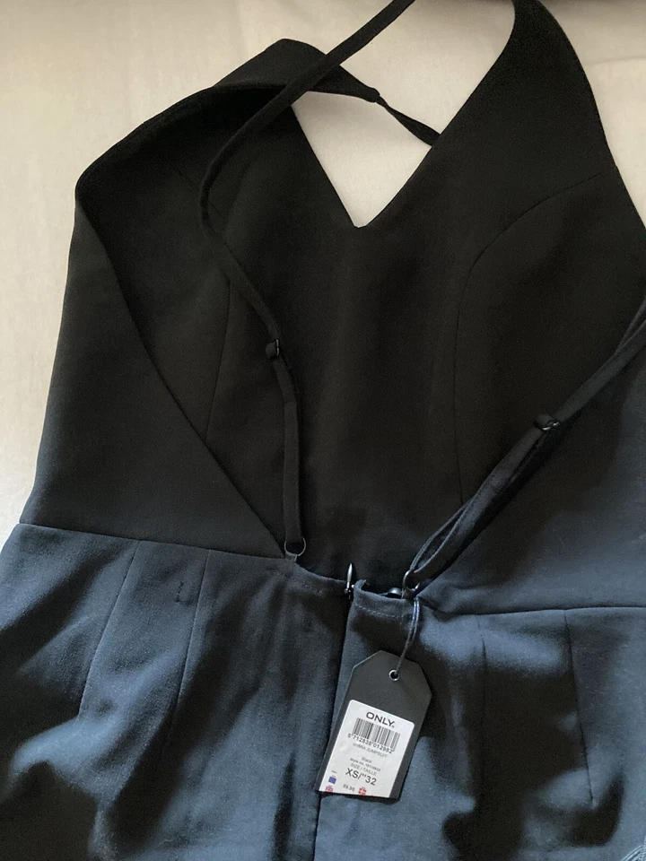 Only Overall XS schwarz rückenfrei mit Träger - Bild 3 von 4