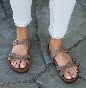 Birkenstock Sandals FRANCA tabacco waxy / oily leather brown regular 1015930 NEW | eBay