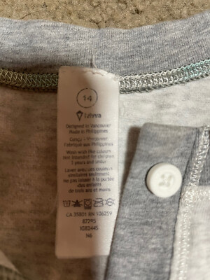 送料2 Ivivva By Lululemon Girls Youth Gray Romper Athletic Size 14 | eBay