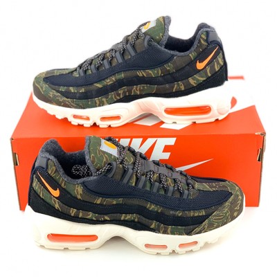 olive green and orange air max 95