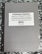 1994 Apple Power Macintosh Performance Report Brochure