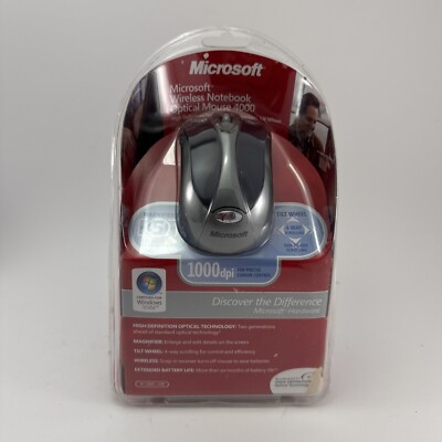 Microsoft Wireless Notebook Optical Mouse 4000, New and Sealed