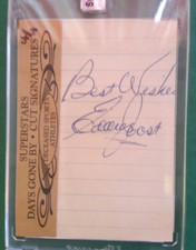 EDDIE JOOST 2011 SUPERSTARS CUT SIGNATURES DAYS GONE BY REDS CUT AUTOGRAPH #4/4