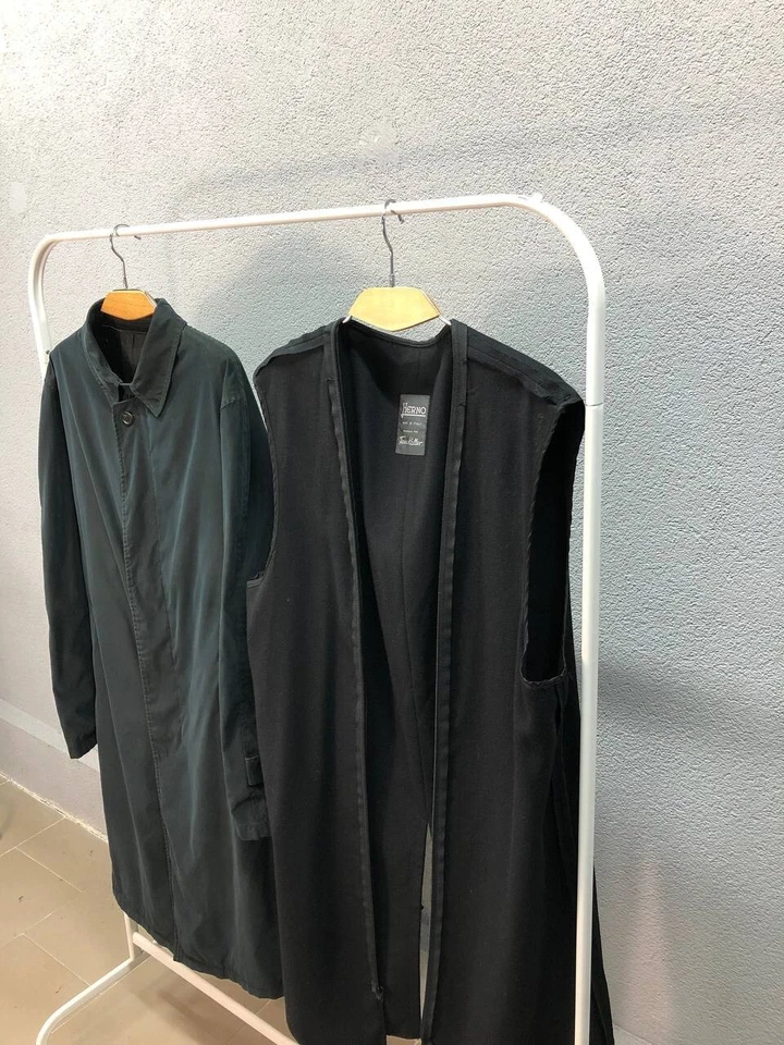 Abrigo de lana Herno para hombre talla 52 / Grande hecho en Italia Foto 2 de 4