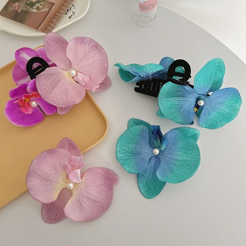 Flower Blooming Side Clip Hair Clip Hair Accessories Four Seasons Jaw Clip - Picture 16 of 21