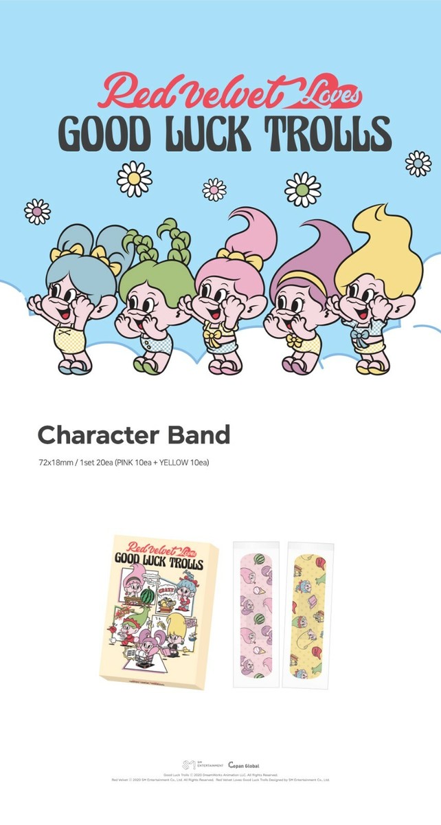 Red Velvet x Good Luck Trolls OFFICIAL GOODS CHARACTER BAND