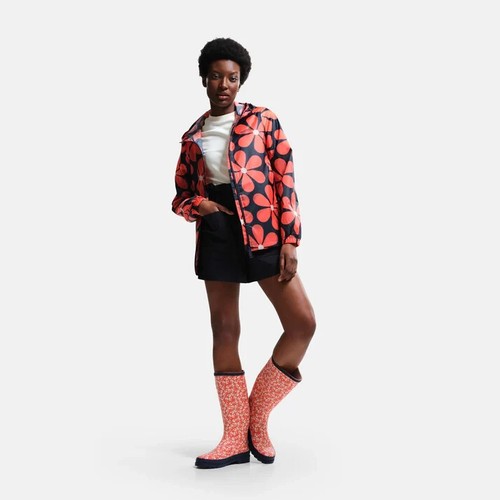 NWT Orla Kiely Regatta Waterproof Pack-It Jacket'Navy Daisy' Size 14 - Picture 7 of 8