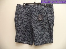Men's Size 36 Toscano Floral Shorts Midnight Blue 9" Inseam 5302F13TR
