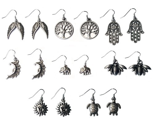 Orecchini Con Albero Della Vita E Strass Orecchini Con Albero Della Vita E Strass