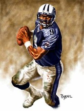 Steve McNair Tennessee Titans 8 X 10 Giclee by James Byrne Series 1