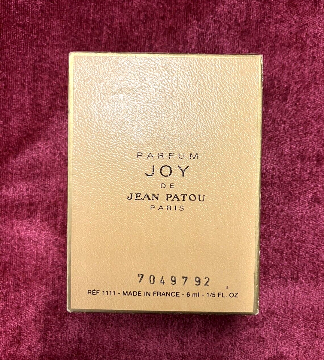 Vintage 1970s Joy by Jean Patou 1/5 fl oz. Never Opened, Original