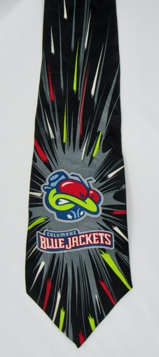 NHL Columbus Blue Jackets Stinger Maskottchen 100% Silk Tie by Robert Marlin Rarität - Bild 4 von 10