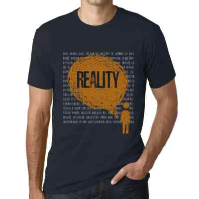 Herren Grafik T-Shirt Gedanken Realität   Thoughts Reality   Öko-Verantwortlich