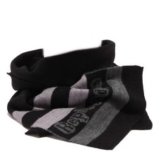 3753T baby scarf REPLAY  SONS grey/black scarf boy kid