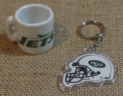 NFL Gift Set New York Jets Mini Mug and Key Chain Super Fan Lot | eBay
