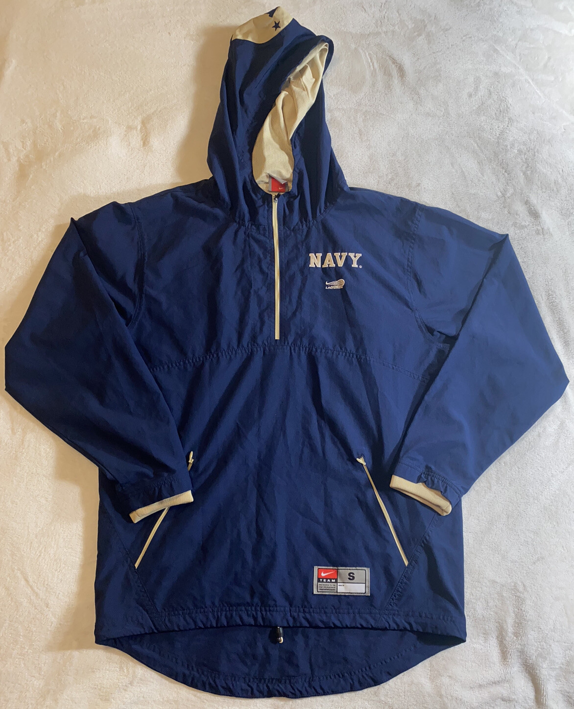 Vintage Nike Navy Lacrosse Jacket Mens Size Small Gem