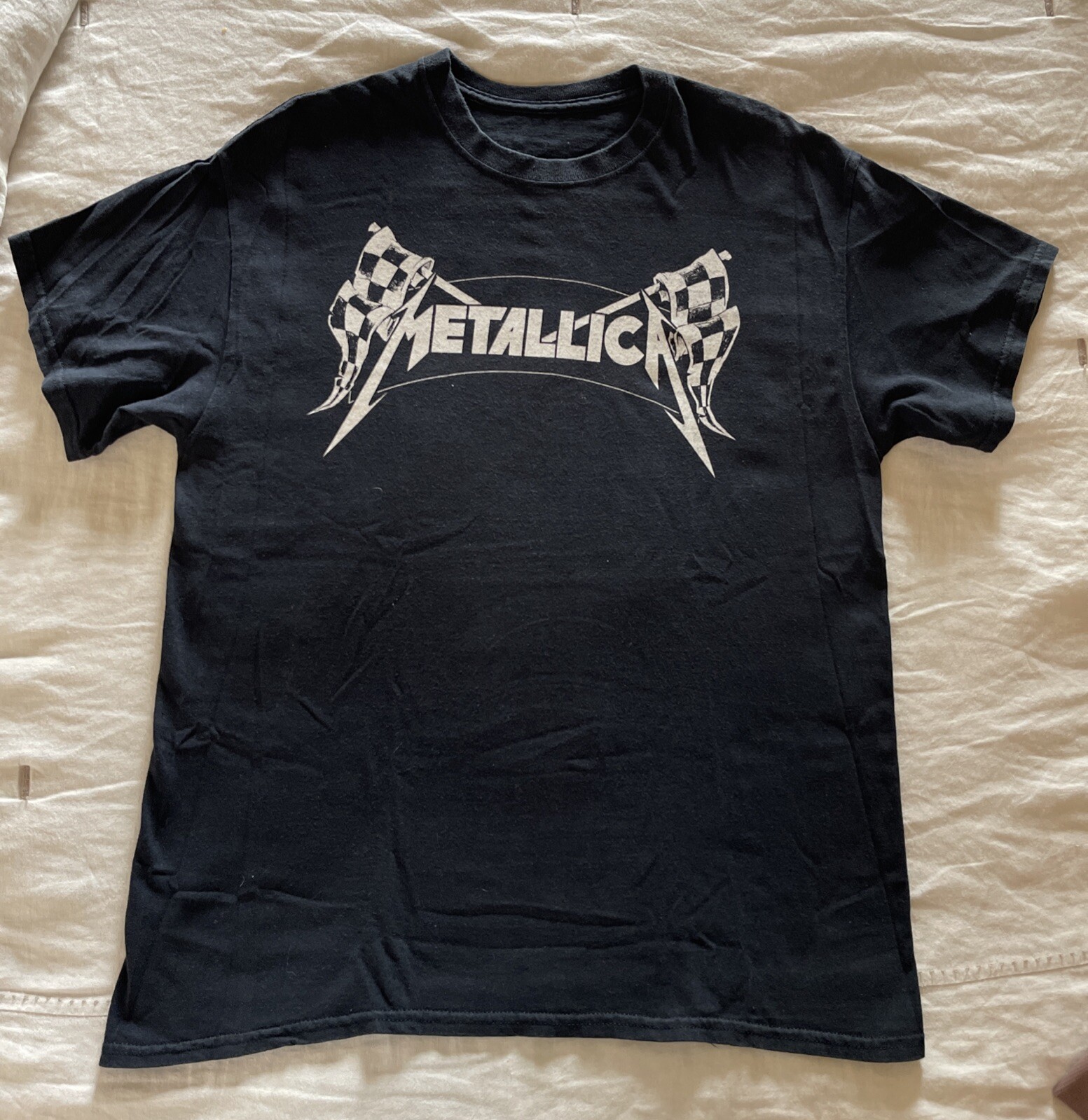 Metallica Band T-shirt, Band T, Men's M size cotton black type Vintage Second Hand