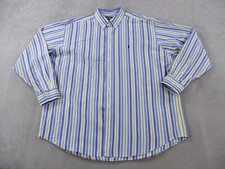 Ralph Lauren Shirt Mens Extra Large Purple Yellow Pony Blake Cotton Button Up