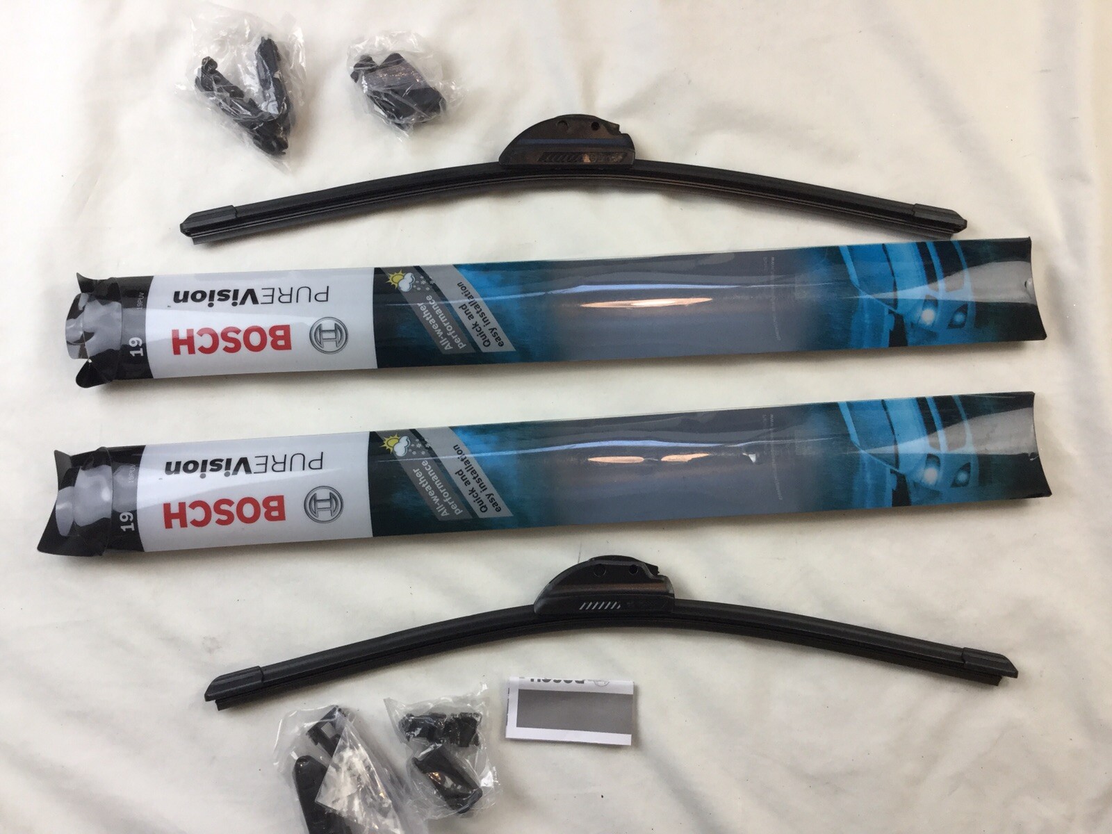 BOSCH Perfect View BEAM Wiper Blade 19” And 19” Set of 2) Front eBay