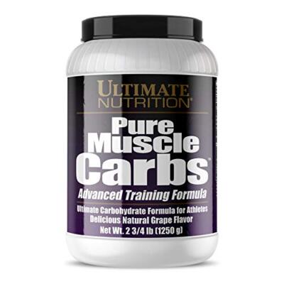 Ultimate  Pure Muscle Carbs - Complex Carbohydrate Powder  Grape, 2.75 Pounds